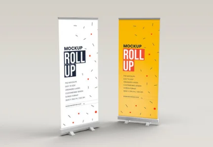 Outdoor advertising - banners, flags, roll up banners, 3D banners